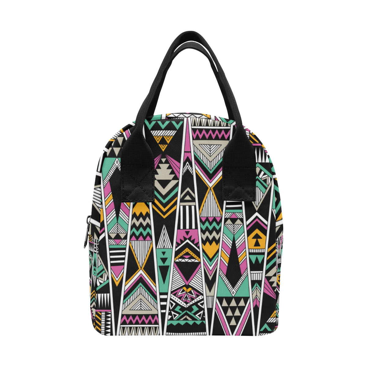 Tribal Aztec Triangle Insulated Lunch Bag