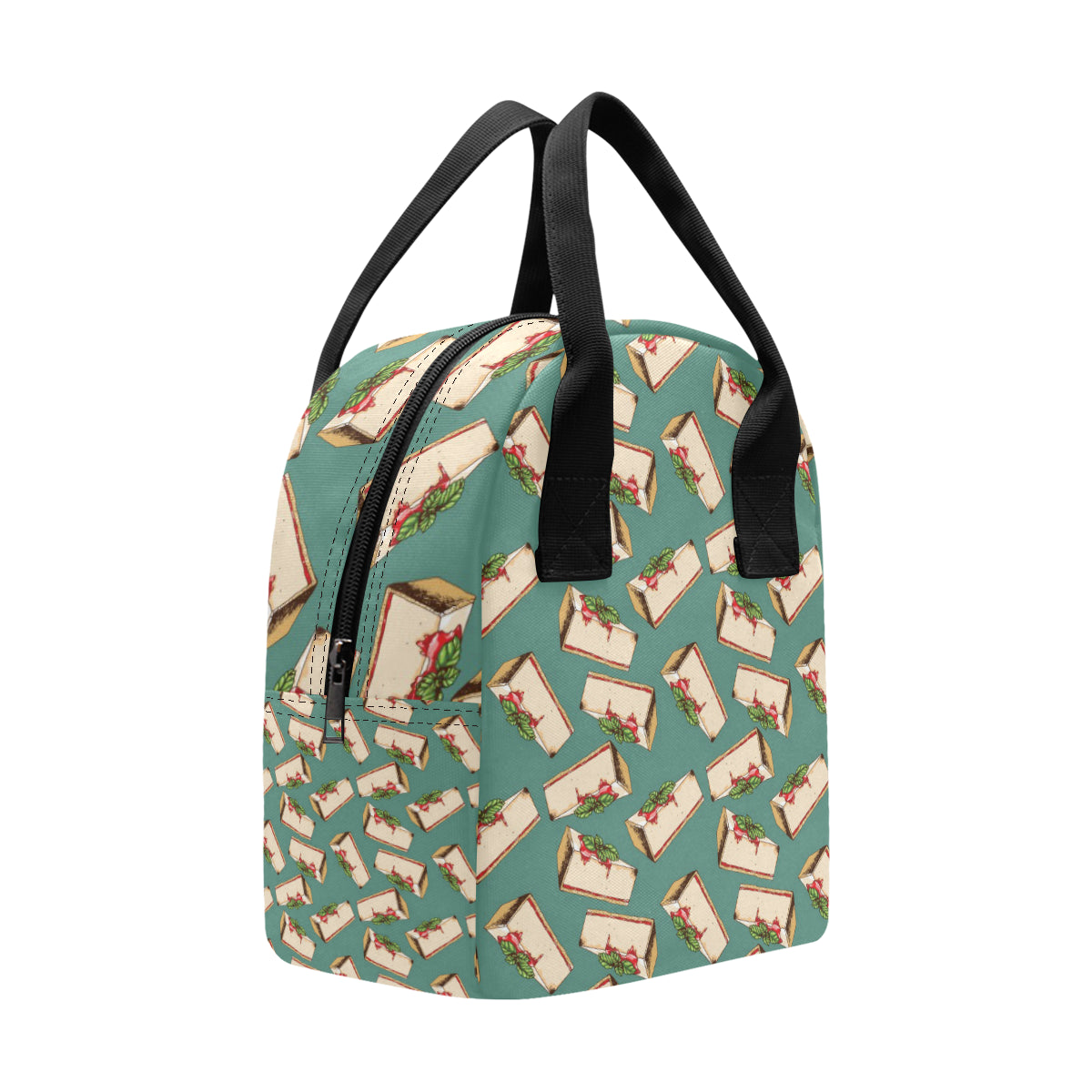 Cheesecake Pattern Print Design CK02 Insulated Lunch Bag
