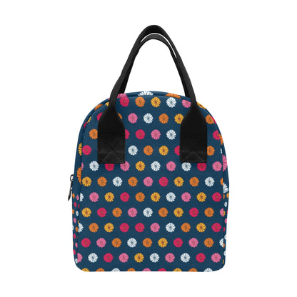 Gerberas Pattern Print Design GB06 Insulated Lunch Bag