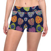 Apple Pattern Print Design AP05 Yoga Shorts