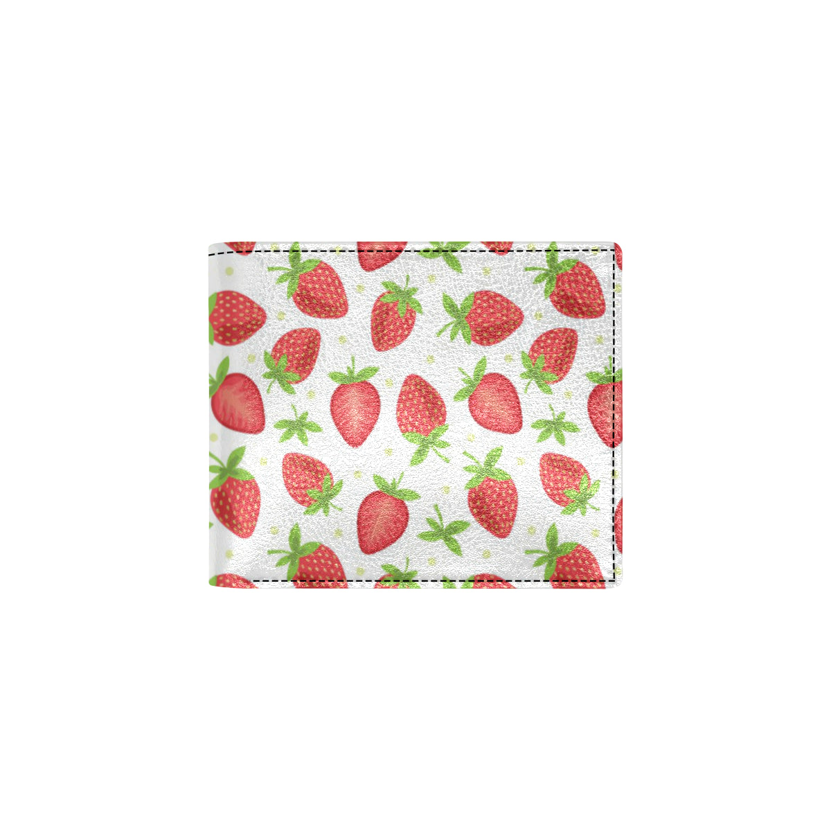 Strawberry Pattern Print Design SB07 Men's ID Card Wallet