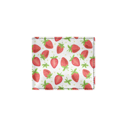 Strawberry Pattern Print Design SB07 Men's ID Card Wallet