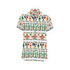 Maracas Mexican Pattern Print Design 01 Men's Short Sleeve Button Up Shirt