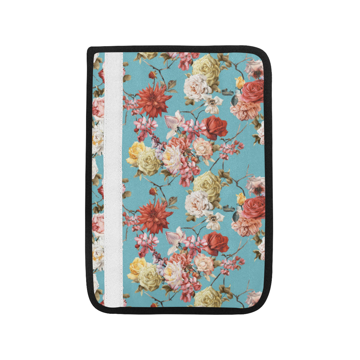 Summer Floral Pattern Print Design SF05 Car Seat Belt Cover