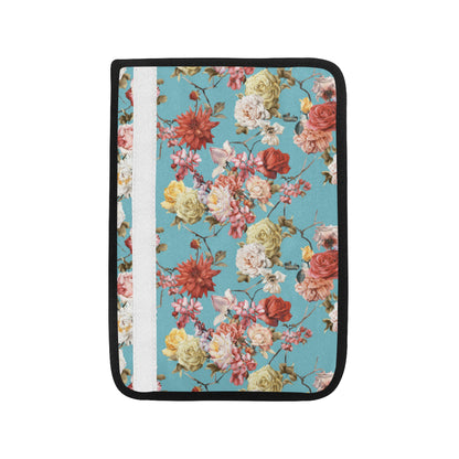 Summer Floral Pattern Print Design SF05 Car Seat Belt Cover