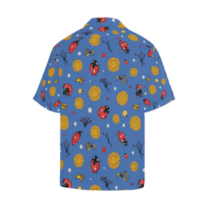 Ladybug Pattern Print Design 05 Men's Hawaiian Shirt