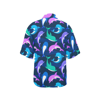Dolphin Baby Women's Hawaiian Shirt