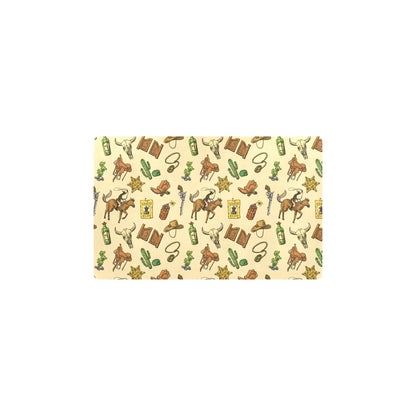 Cowboy Pattern Print Design 04 Kitchen Mat