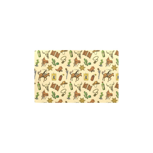 Cowboy Pattern Print Design 04 Kitchen Mat