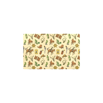 Cowboy Pattern Print Design 04 Kitchen Mat