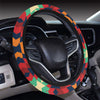 Native Pattern Print Design A07 Steering Wheel Cover with Elastic Edge