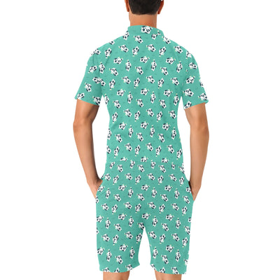 Cow Pattern Print Design 03 Men's Romper