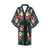 Hibiscus Pattern Print Design HB028 Women Kimono Robe