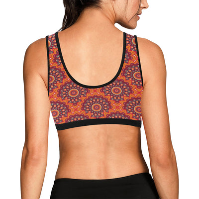 Bohemian Pattern Print Design 04 Sports Bra