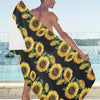 Sunflower Print Design LKS306 Beach Towel 32" x 71"