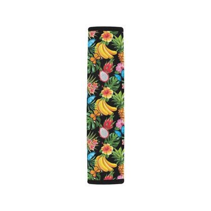 Tropical Fruits Pattern Print Design TF04 Car Seat Belt Cover