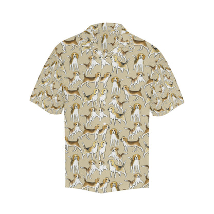 Beagle Pattern Print Design 04 Men's Hawaiian Shirt