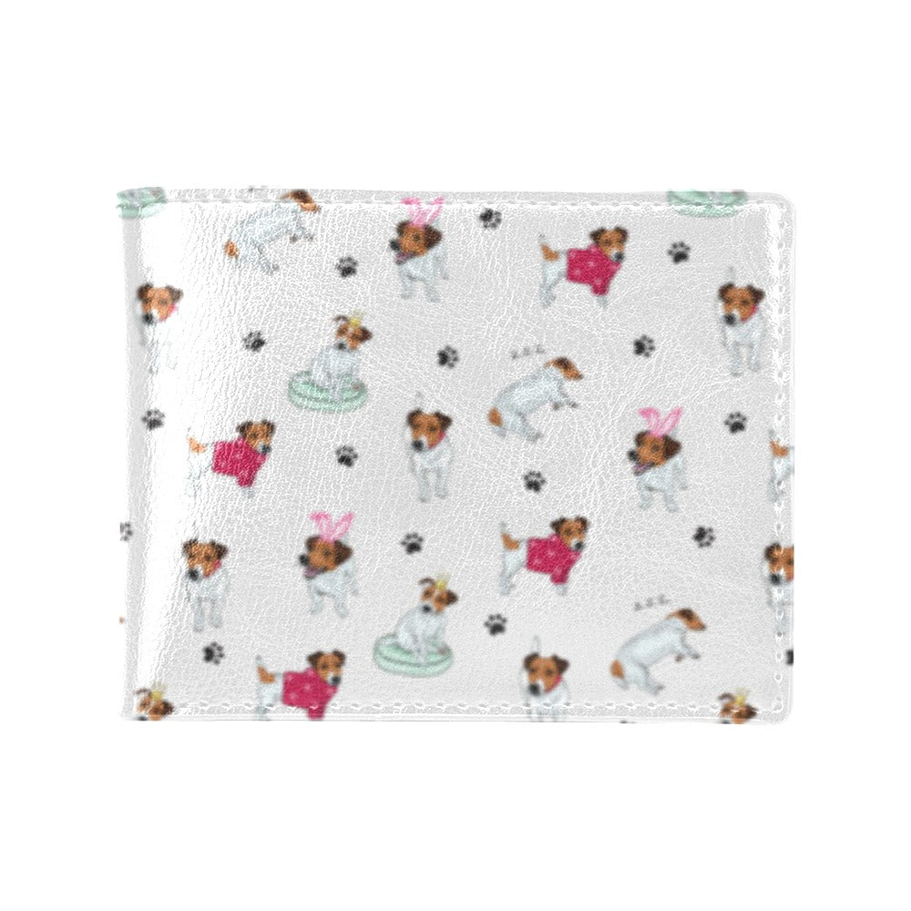 Russell Terriers Print Design LKS308 Men's ID Card Wallet