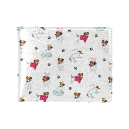 Russell Terriers Print Design LKS308 Men's ID Card Wallet