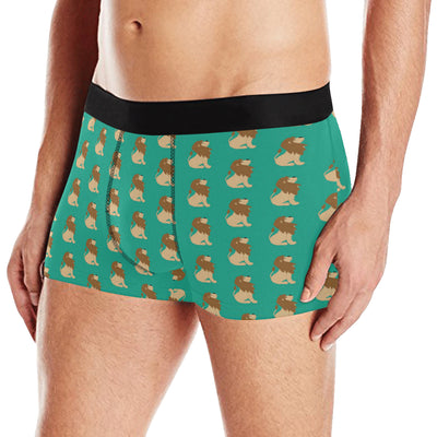 Lion Pattern Print Design 02 Men's Boxer Briefs