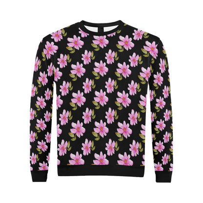 Magnolia Pattern Print Design MAG06 Men Long Sleeve Sweatshirt