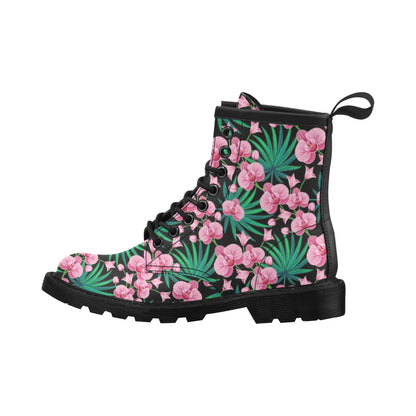Orchid Pink Pattern Print Design OR06 Women's Boots