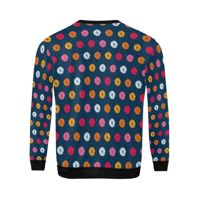Gerberas Pattern Print Design GB06 Men Long Sleeve Sweatshirt