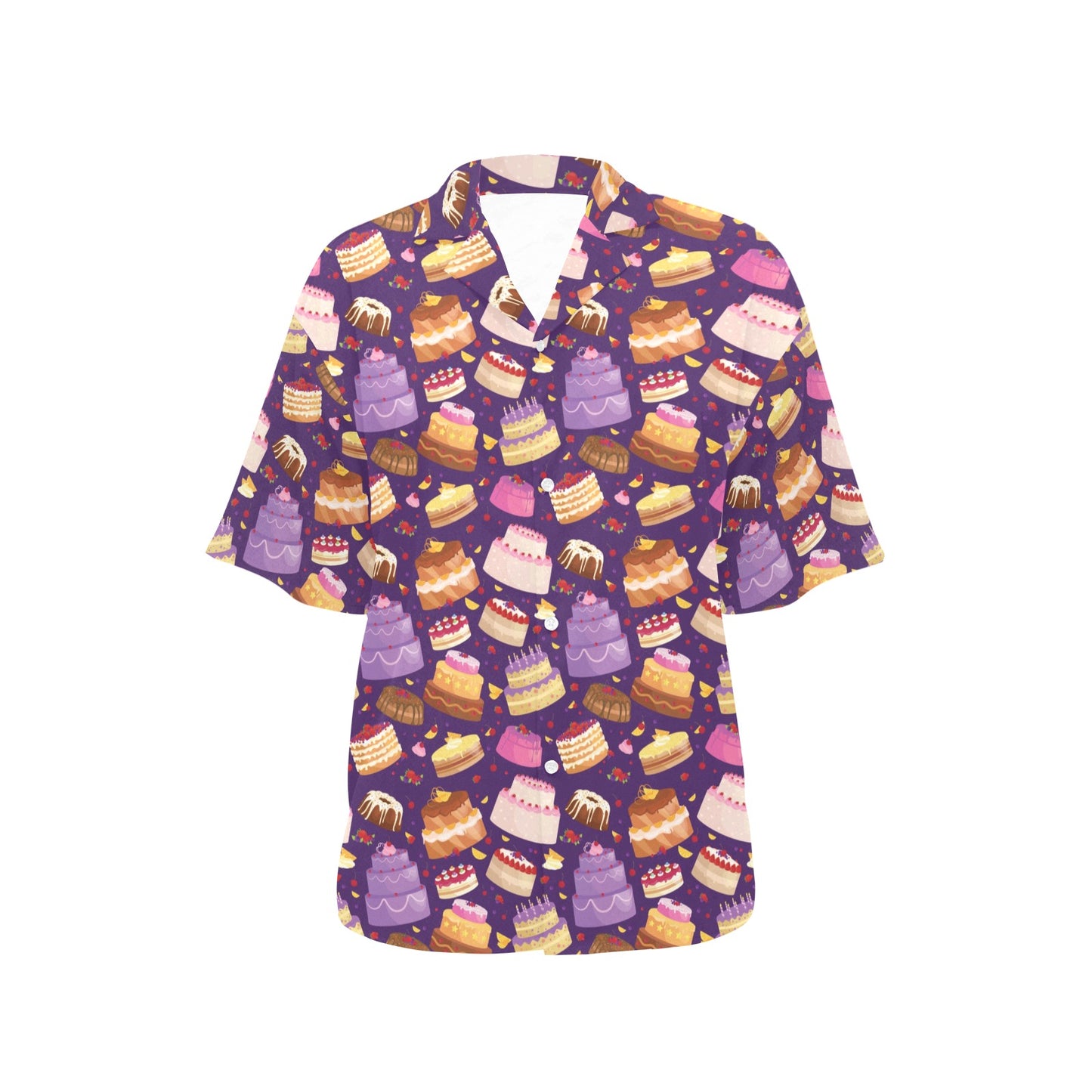 Cake Pattern Print Design 05 Women's Hawaiian Shirt