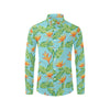 Bird Of Paradise Pattern Print Design BOP04 Men's Long Sleeve Shirt