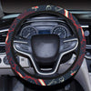 Red Indian Elephant Pattern Steering Wheel Cover with Elastic Edge