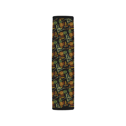 Aloha Hawaii Time Design Themed Print Car Seat Belt Cover