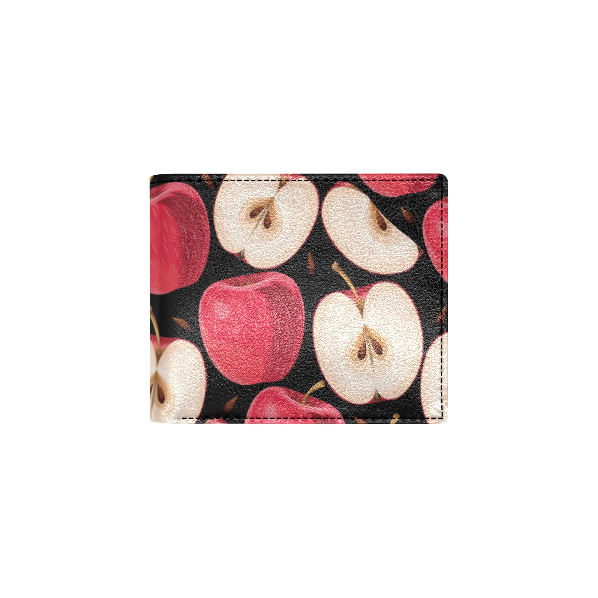 Apple Pattern Print Design AP02 Men's ID Card Wallet