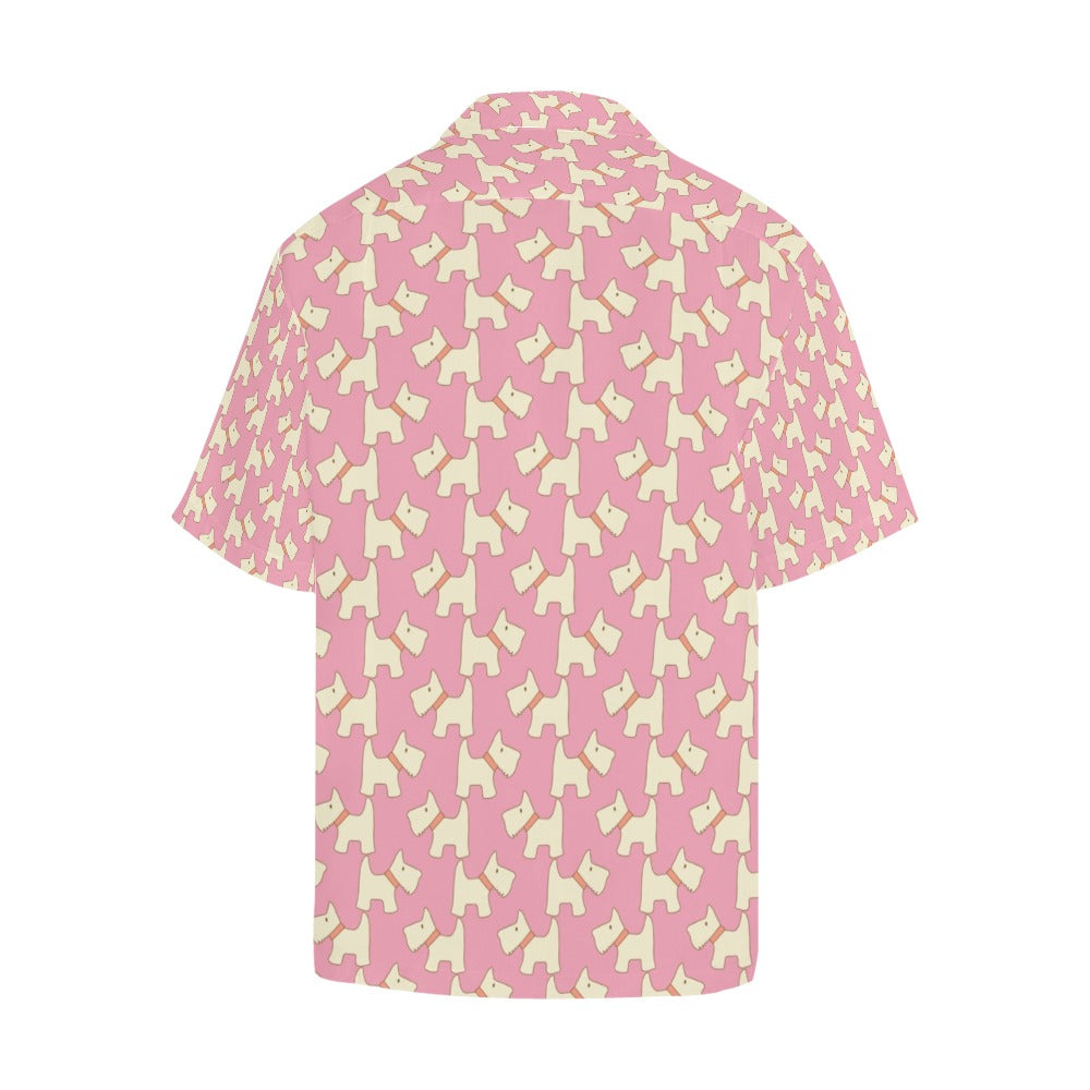 Scottish Terriers Print Design LKS306 Men's Hawaiian Shirt