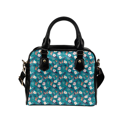 Butterfly Pattern Print Design 012 Shoulder Handbag