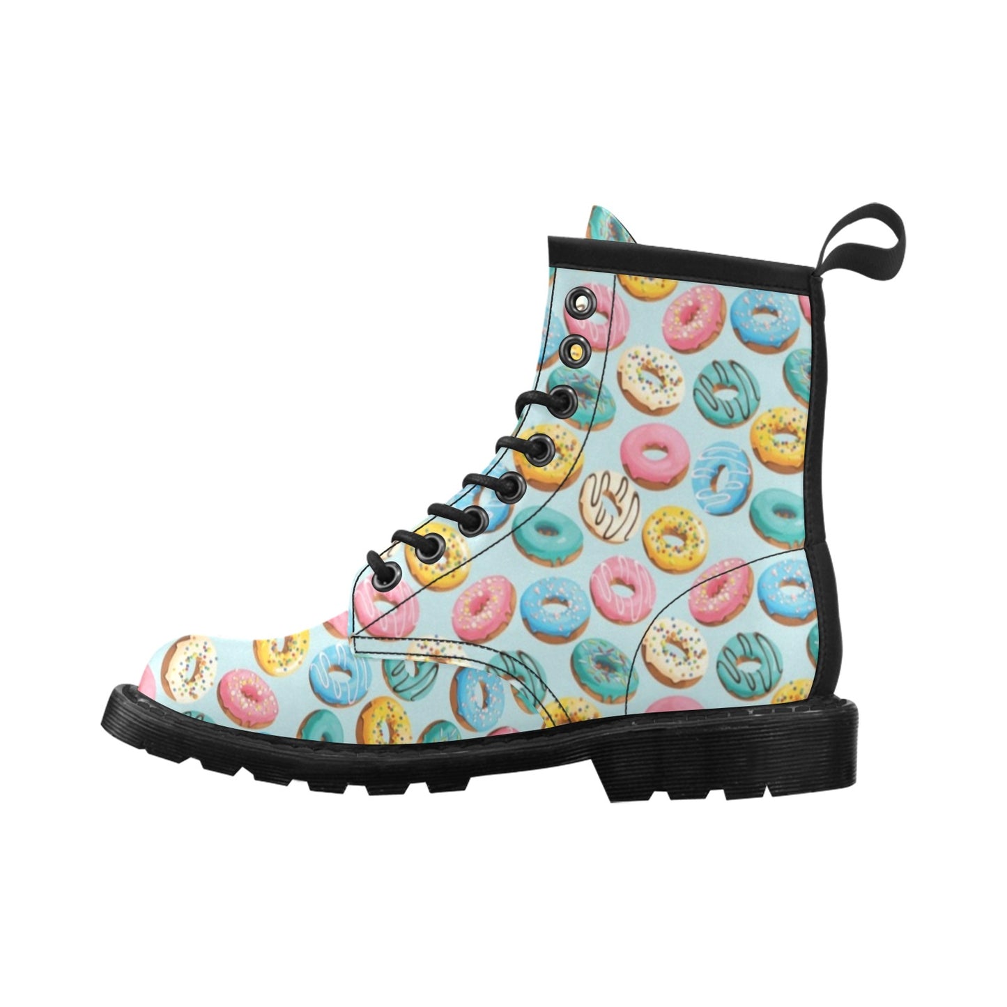 Donut Pattern Print Design DN05 Women's Boots