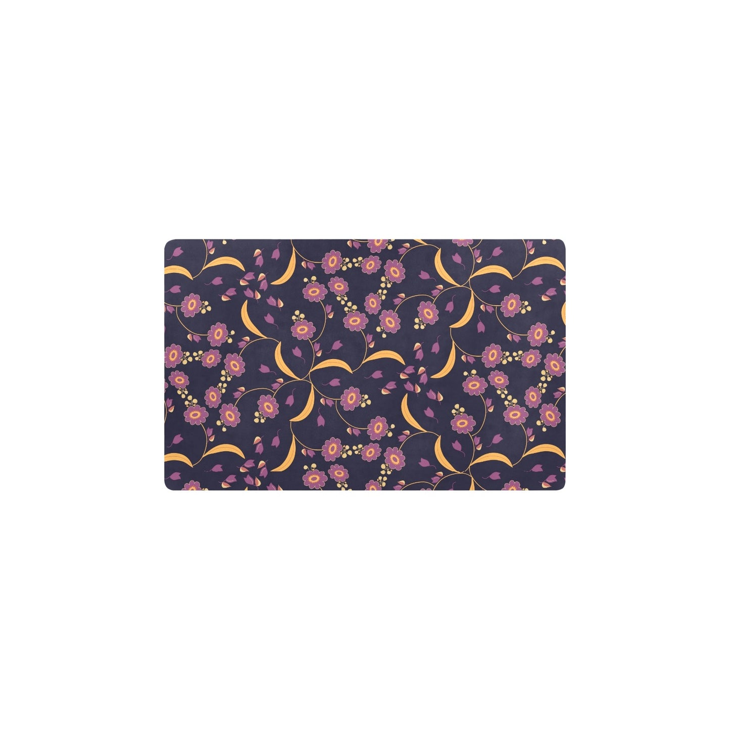 Anemone Pattern Print Design AM012 Kitchen Mat