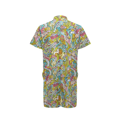 Hippie Print Design LKS301 Men's Romper