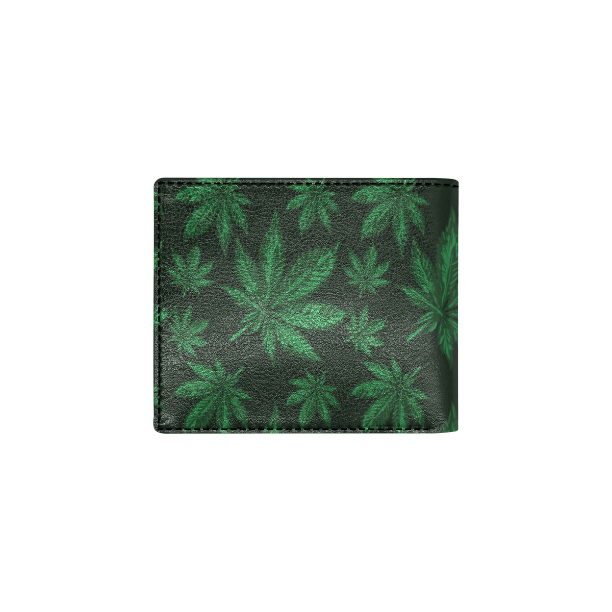 Pot Leaf Pattern Print Design A04 Men's ID Card Wallet