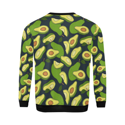 Avocado Pattern Print Design AC013 Men Long Sleeve Sweatshirt