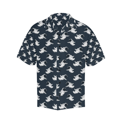 Astronaut Pattern Print Design 02 Men's Hawaiian Shirt