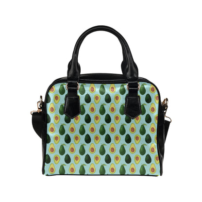 Avocado Pattern Print Design 04 Shoulder Handbag