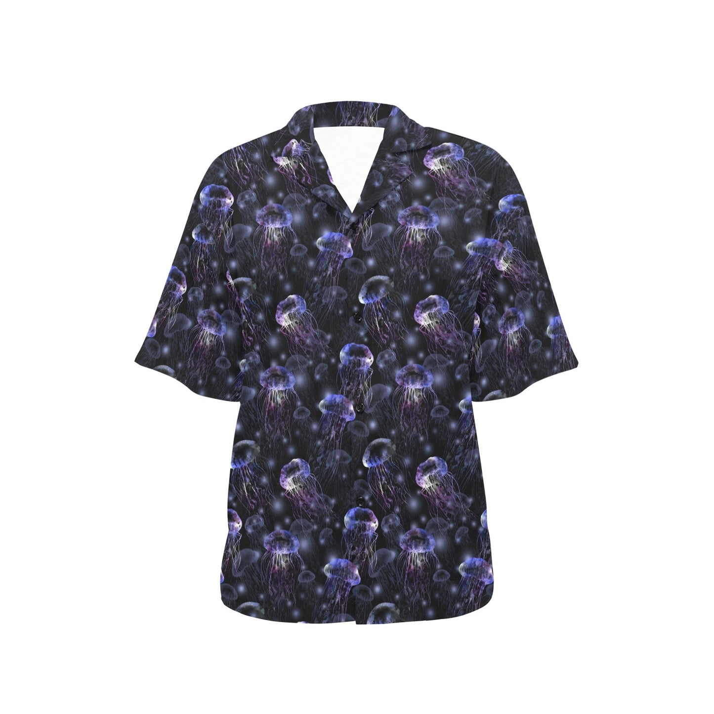 Jellyfish Themed Women's Hawaiian Shirt