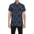 Dragonfly With Floral Print Pattern Men's Short Sleeve Button Up Shirt