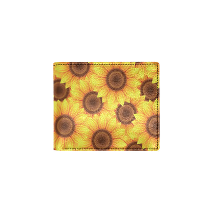 Sunflower Pattern Print Design SF07 Men's ID Card Wallet