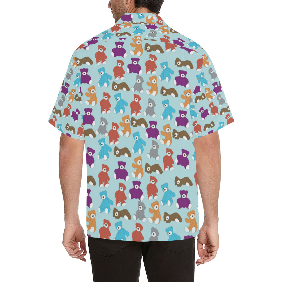Bear Cute Pattern Print Design 03 Men's Hawaiian Shirt