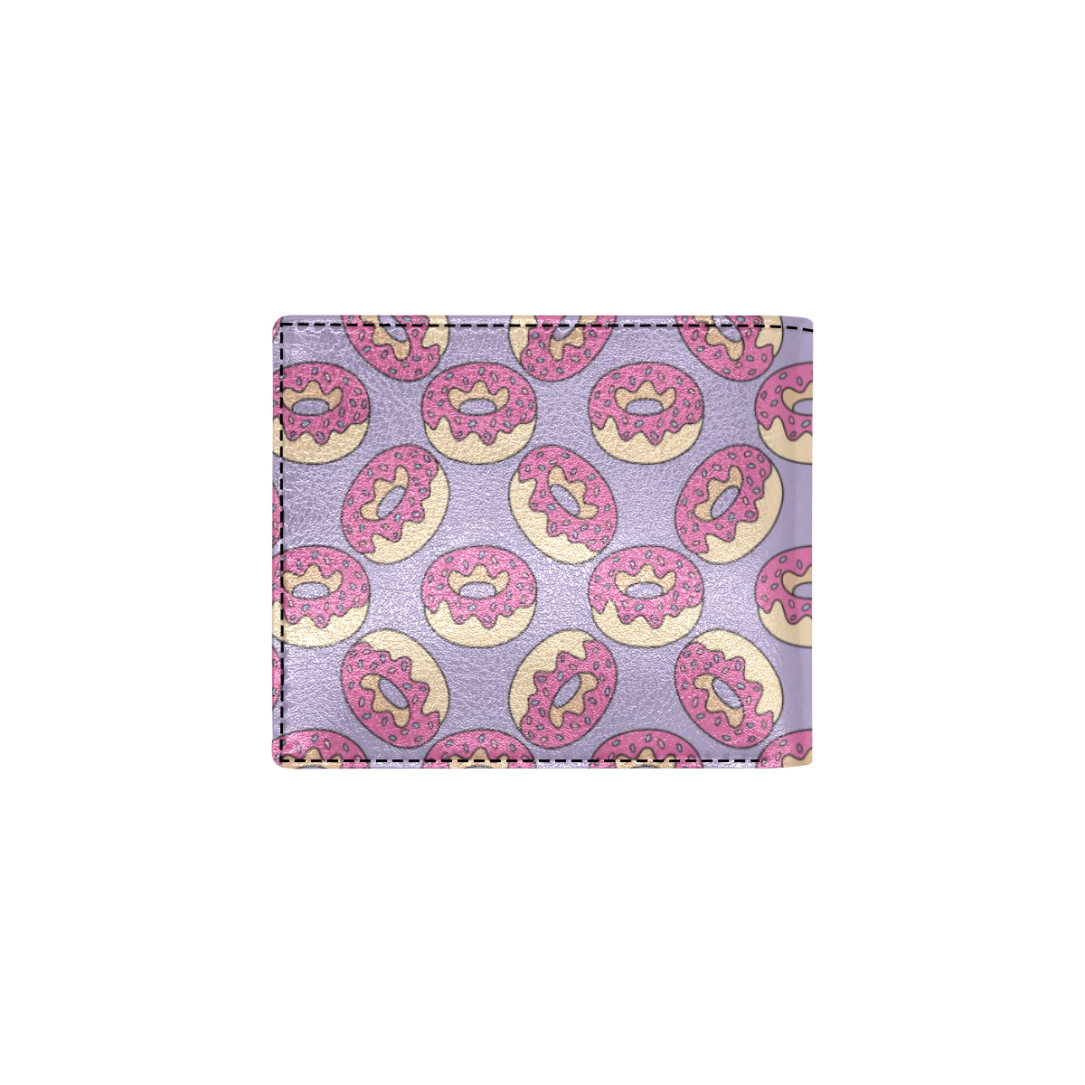 Donut Pattern Print Design DN015 Men's ID Card Wallet