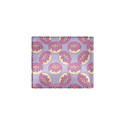 Donut Pattern Print Design DN015 Men's ID Card Wallet