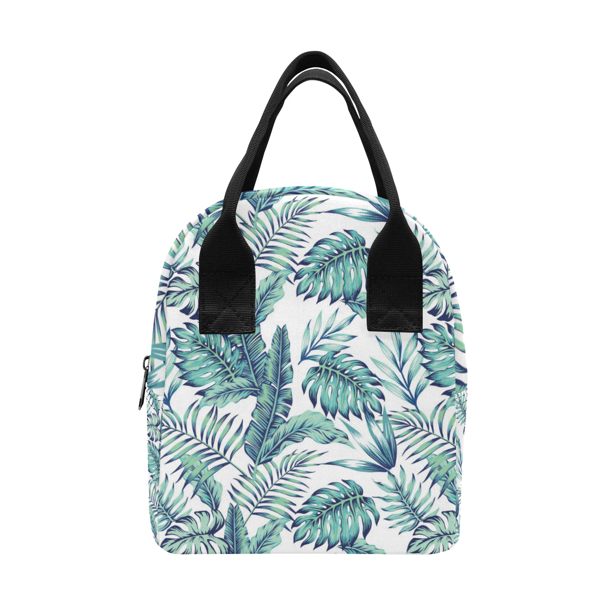 Pattern Tropical Palm Leaves Insulated Lunch Bag