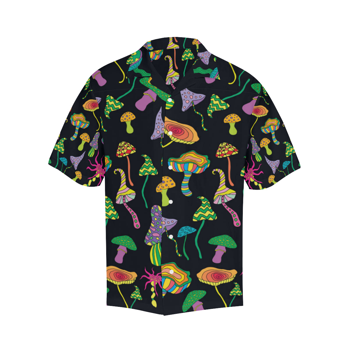 Psychedelic Mushroom Pattern Print Design A02 Men's Hawaiian Shirt