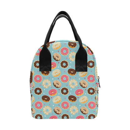 Donut Pattern Print Design DN04 Insulated Lunch Bag